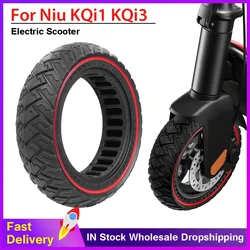 9.5x2.5 Solid Tire Electric Scooter 9.5 Inch Wide Explosion-proof Off-road Red Wing Pattern for Niu KQi1 KQi2 KQi3 Kickscooter