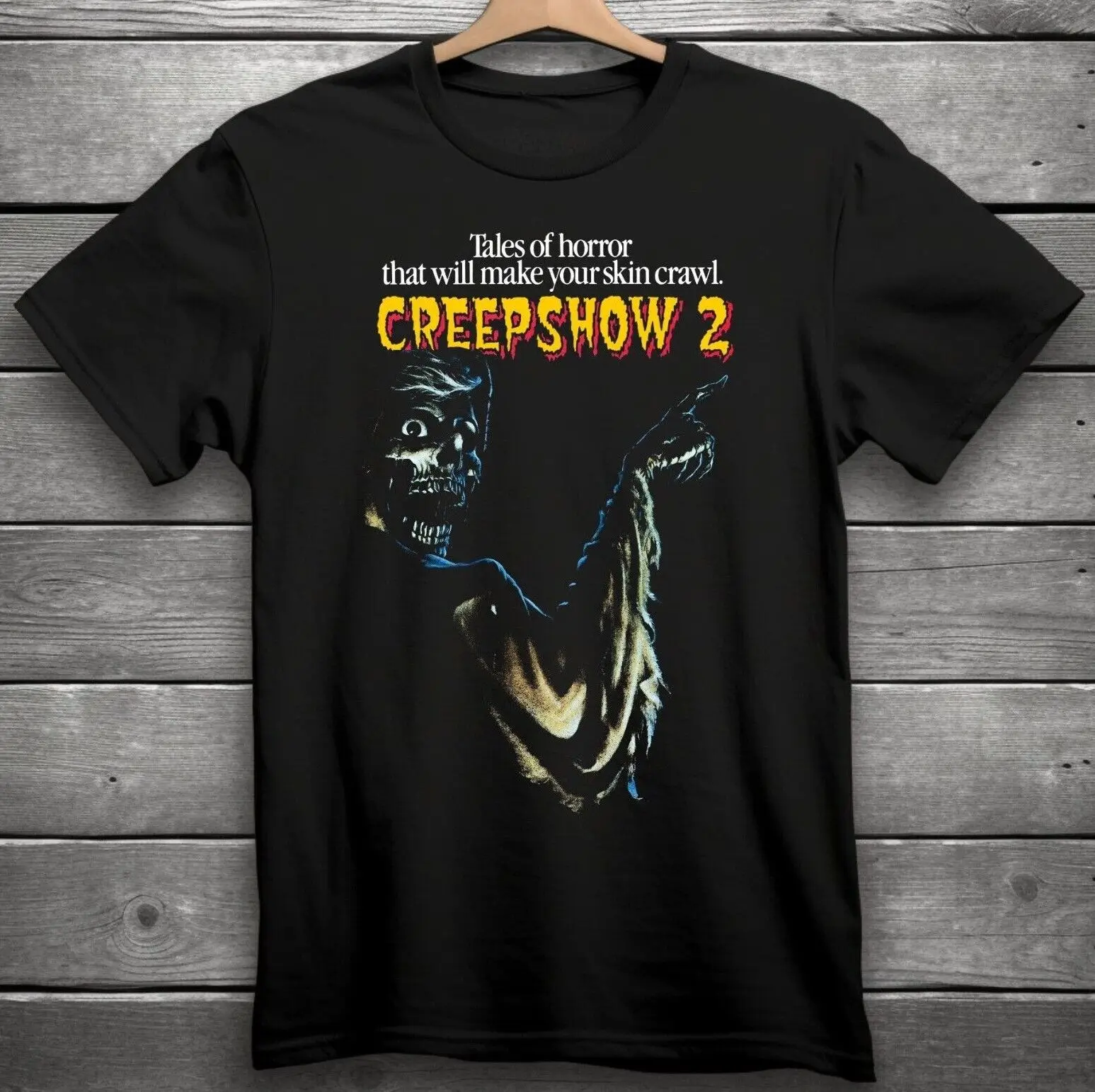 Camiseta de la serie creephow 2, camisa de terror, color negro, S-3XL