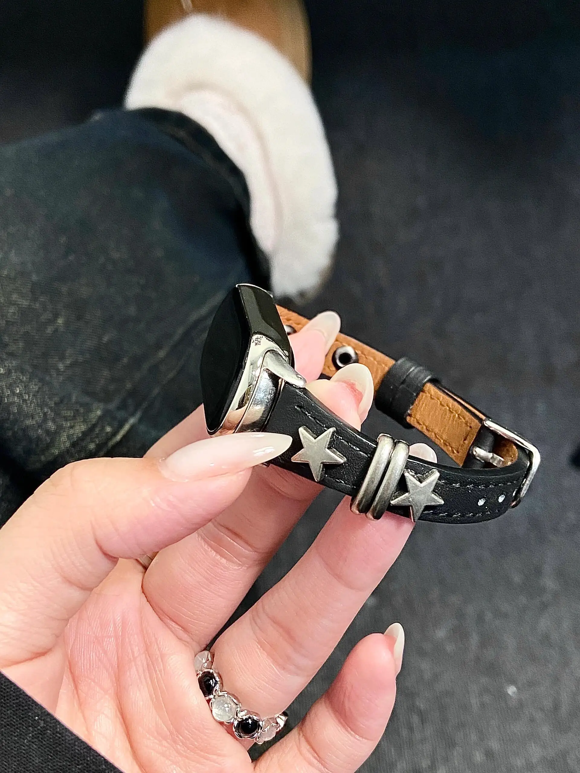 New Leather Loop for Xiaomi Band 10/9/8/NFC Strap