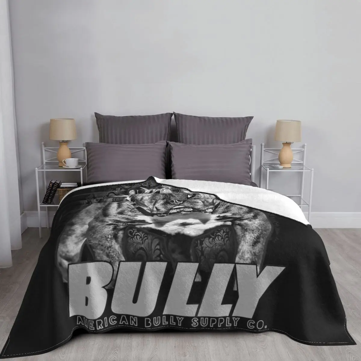 Bully American Bully Pit Bull Blanket Warm Raschel High-Grade Skin Friendly Home Decotation