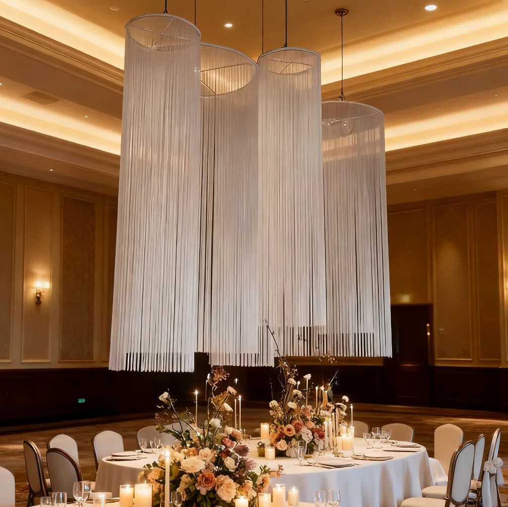 10pcs f30 Wedding Stage line Curtain Hanging Curtain Wedding Ceiling Decorative Thread Curtain Door Curtain Partition y34