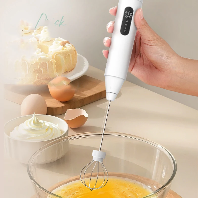 Electric Coffee Milk Foaming Mixer Handheld Egg Beater for Home Coffee Cream Mixer and Frother Automatic Kitchen Mixing Tool view 3