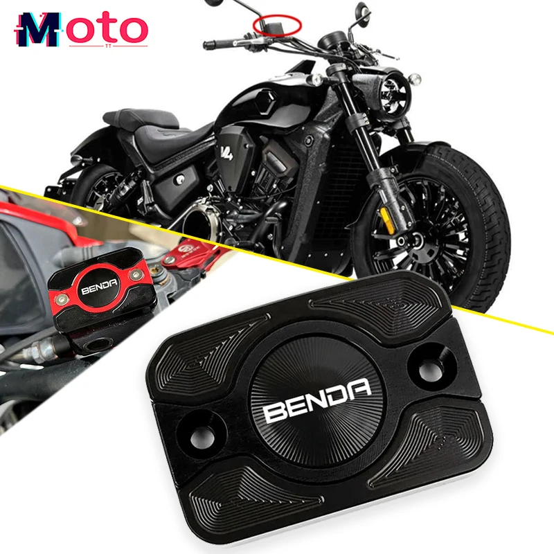 2026 New Fit For BENDA LFC700 Lfc 700 Dark Flag 500 Motorcycle CNC Accessories Front Clutch Brake Fluid Reservoir Cover Caps