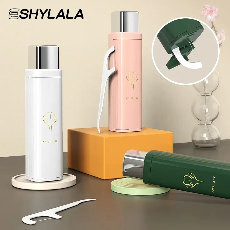 

Портативная автоматическая коробка для хранения зубной нити, 6 шт./кор., зубочистка, палочка для чистки зубов, гигиена полости рта, уход за полостью рта