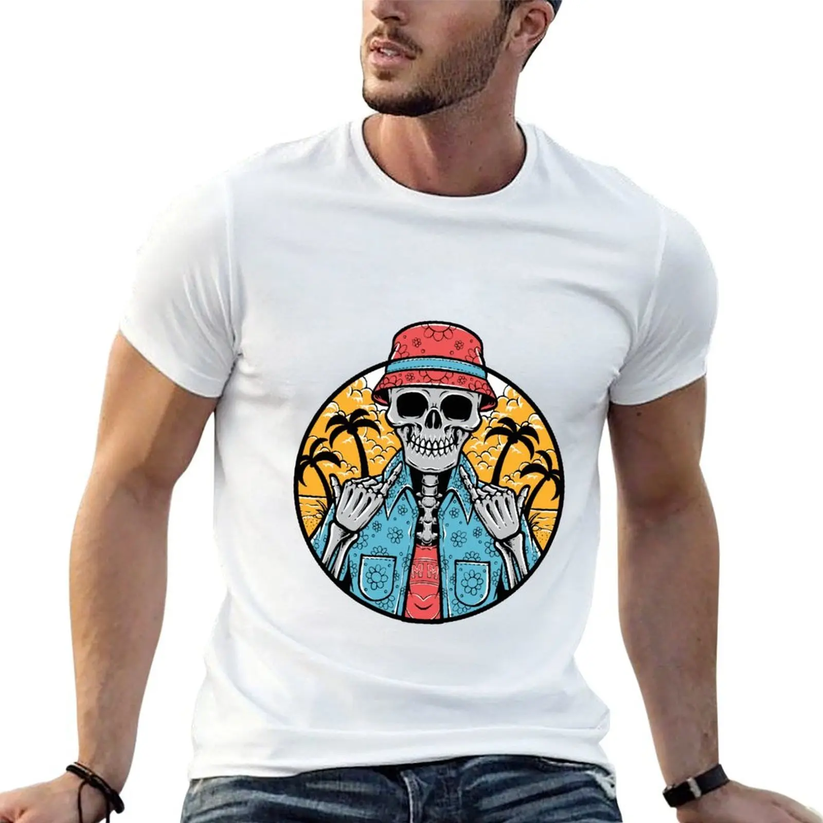 Funny Head dead T-Shirt topping fashion shirts men t shirts high quality