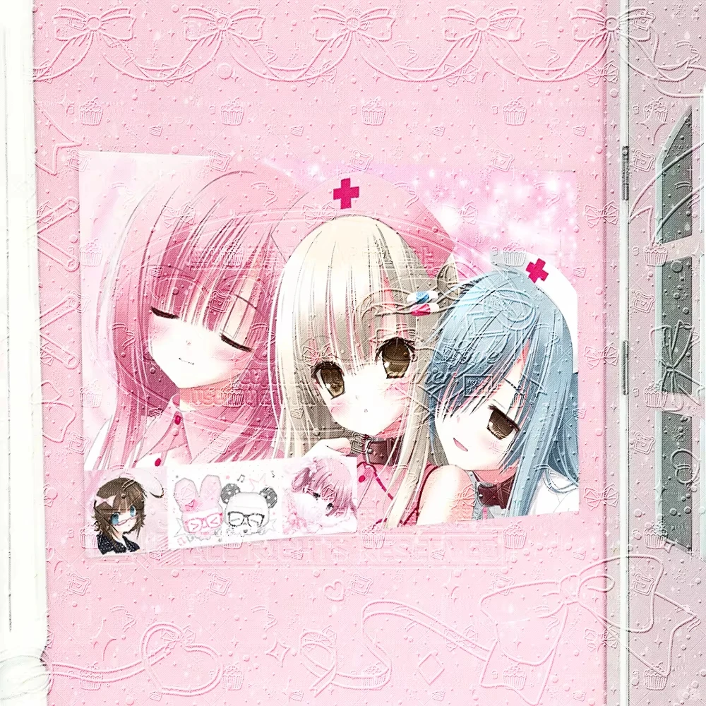 Yami Kawaii Nurse Anime Girl Wall Tapestry Pink Pastel Gothic Harajuku Medical Lolita Wall Hanging Aesthetic Room Decor For Bedr