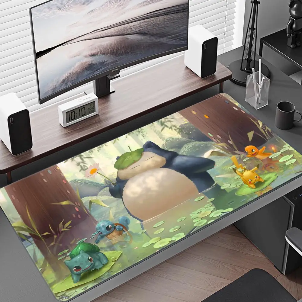 900x400 Mouse Pad Deskmat Laptop Office Mousepad Desk Decor Extended Mouse Pad Keyboard Mat P-pokemon Snorlax Versize Desk Pad