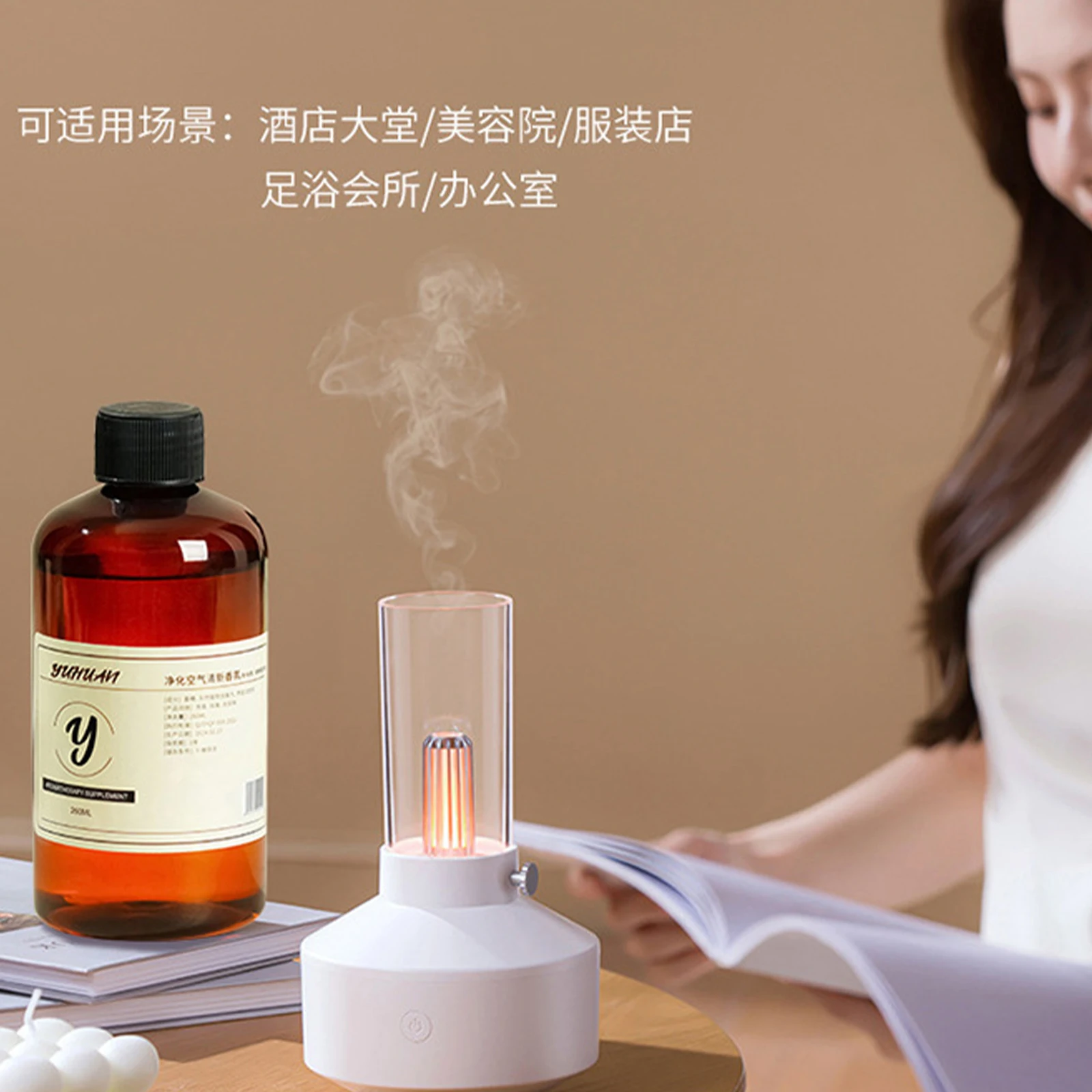 500ml/1000ml Reed Diffuser Refill Oil, Aromatherapy Essential Oil, Long-Lasting Frameless Home Fragrance Air Freshener