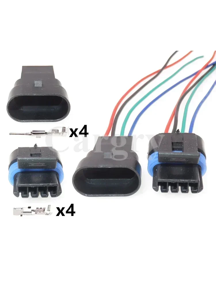 1 jeu de connecteurs de capteur de pression d'admission d'air 4P 12162190 12162188 pour Buick, pour l'assemblage de climatisation automobile et la prise de moteur de ralenti