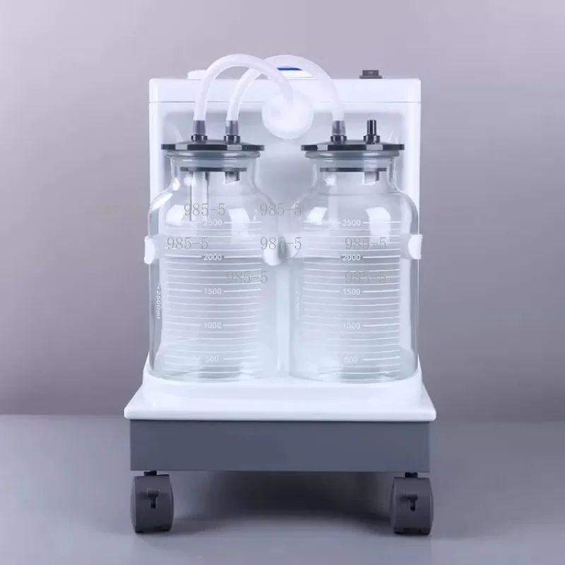 Glass Negative Pressure Drainage Bottle 500/1000/2500ml for Sputum Suction, Comes with Tube, Cap and Filter
