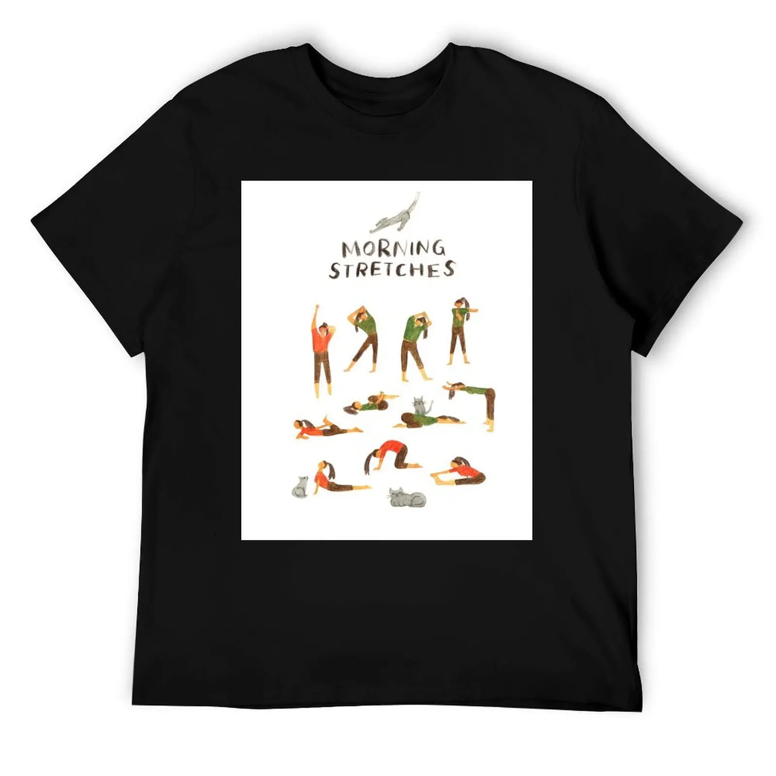 

Morning stretches / Yoga T-Shirt t shirts for man graphic tees cotton t shirt man T-Shirt