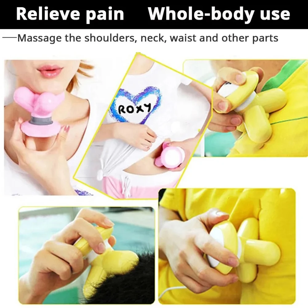 Portable Mini Handheld Wireless Electric MassagerMulti-Purpose Percussion Massager For Hand Leg Foot Neck Shoulder Relaxing