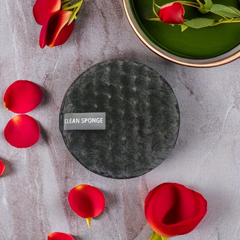 3er-Pack 6er-Pack ultra-saugfähiger runder Gesichtswaschschwamm, wiederverwendbarer Make-up-Entferner, kosmetischer Puff für die Gesichtspflege