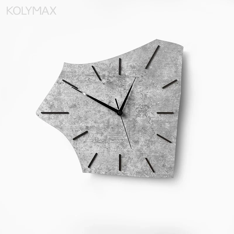 

Nordic Polygonal Creative Wall Clock - Stylish Minimalist Irregular Art Silent Clock for Living Room, Drill-Free Design