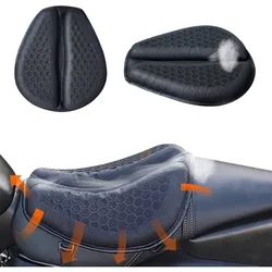 3D Honeycomb Motorcycle Seat Cushion Anti-slip Motorcycle Gel Seat Cushion Moto Pressure Relief Ride Seat Pad Moto Accessories