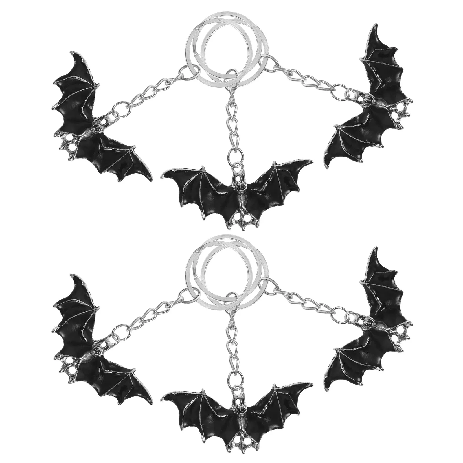 6Pcs Bat Keychain P…