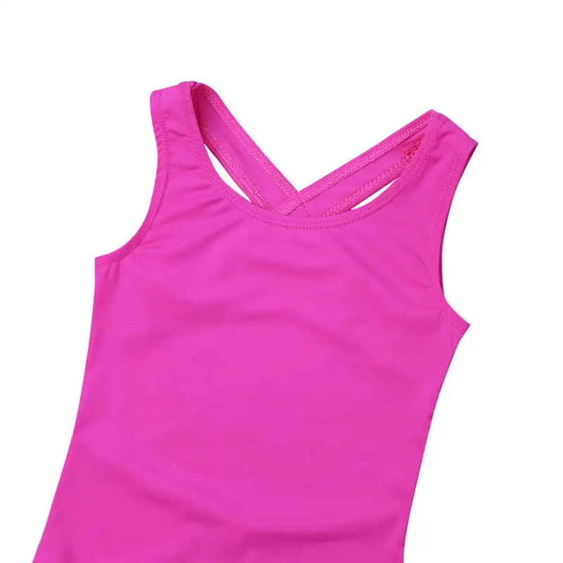 TiaoBug Girls Professional Ballet Leotard Lace Sports Gymnastics Leotard Ballerina Party Kid Dance Costume Bodysuit