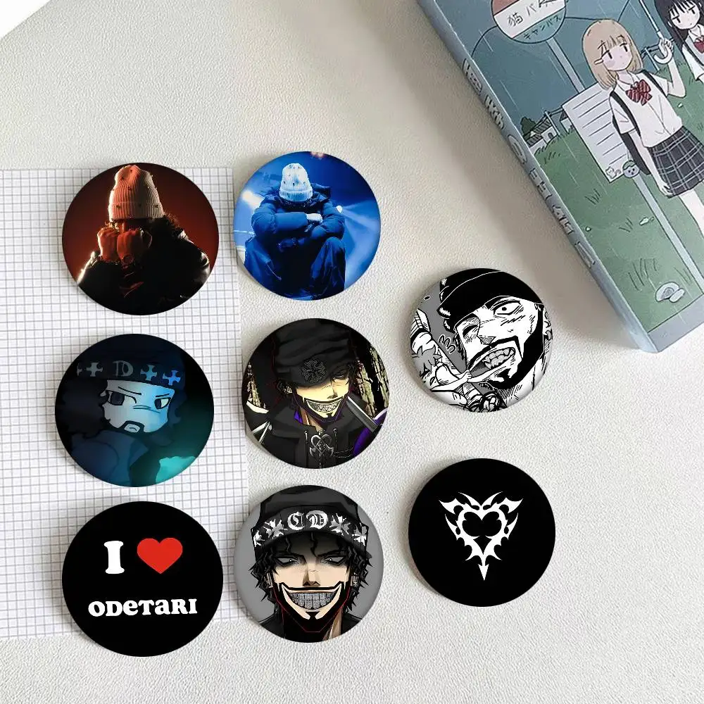 Rapper O-Odetari Rundes Abzeichen Kreative Brosche Kleidung Rucksack Accessoires Anstecknadel