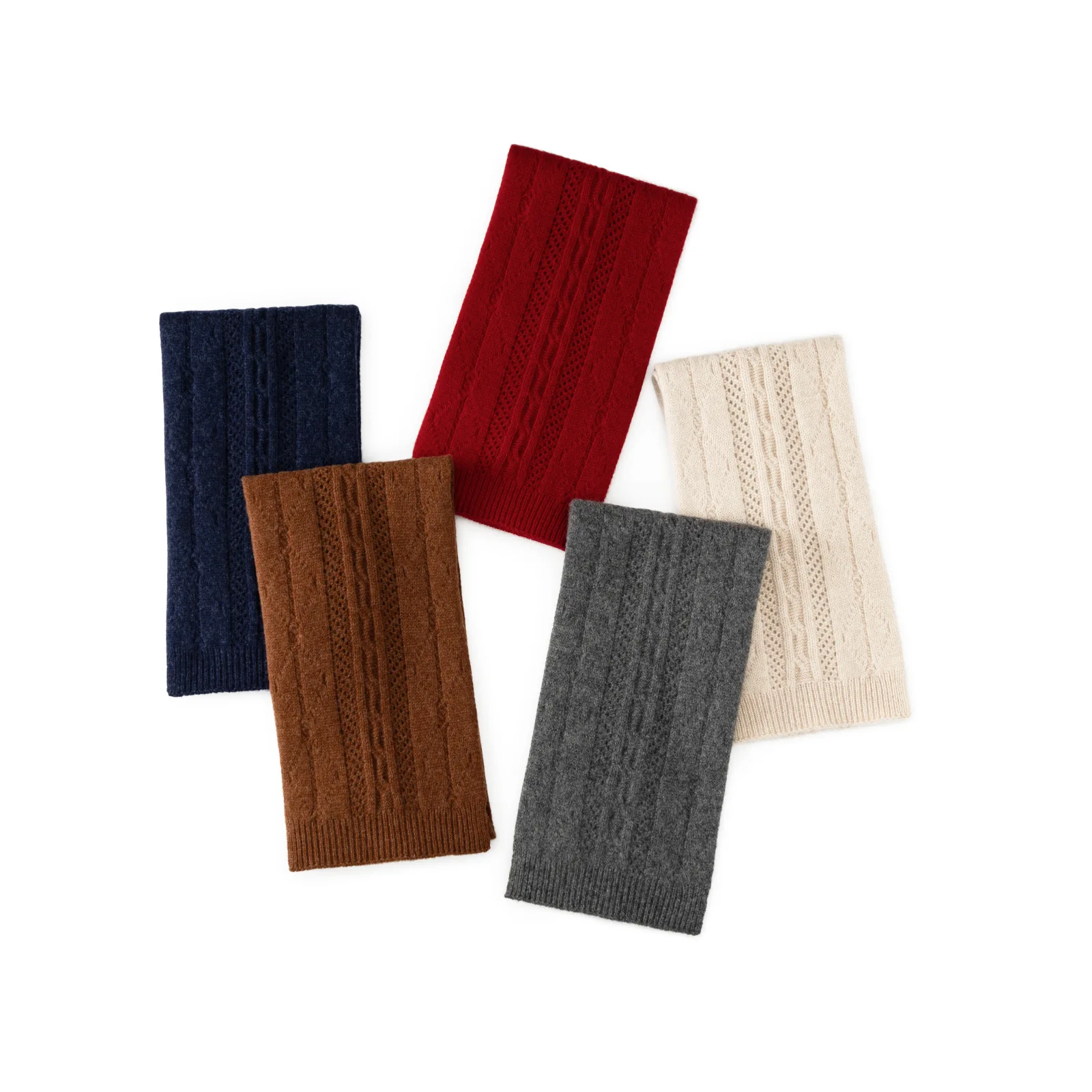 Unisex 100% Wool Knit Neck Gaiter Solid Color Thickened Thermal Neck Warmer Warm Neck Collar Scarf for Fall Winter Daily Outdoor