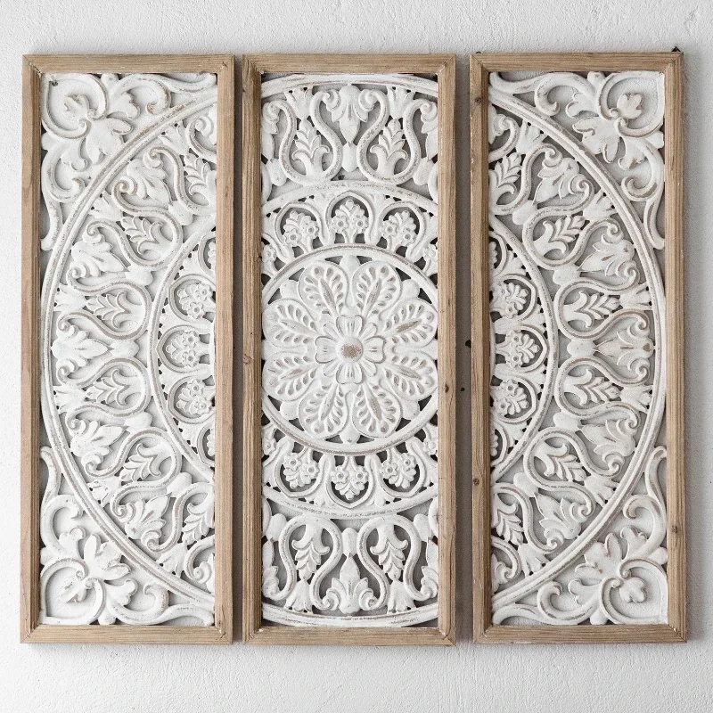 Living Room Background Wall Decoration Carved Creative Wall Decoration Bedroom Pendants