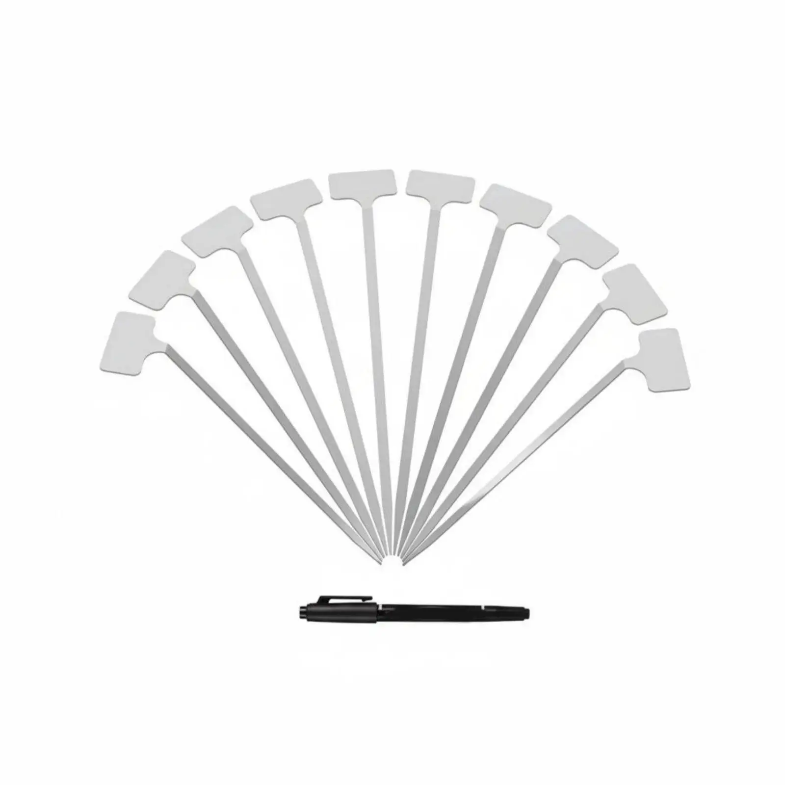 10 Pieces Stainless Steel Plant Labels Waterproof Metal Plant Labels Weatherproof Stainless Metal Garden Markers for Greenhouse,
