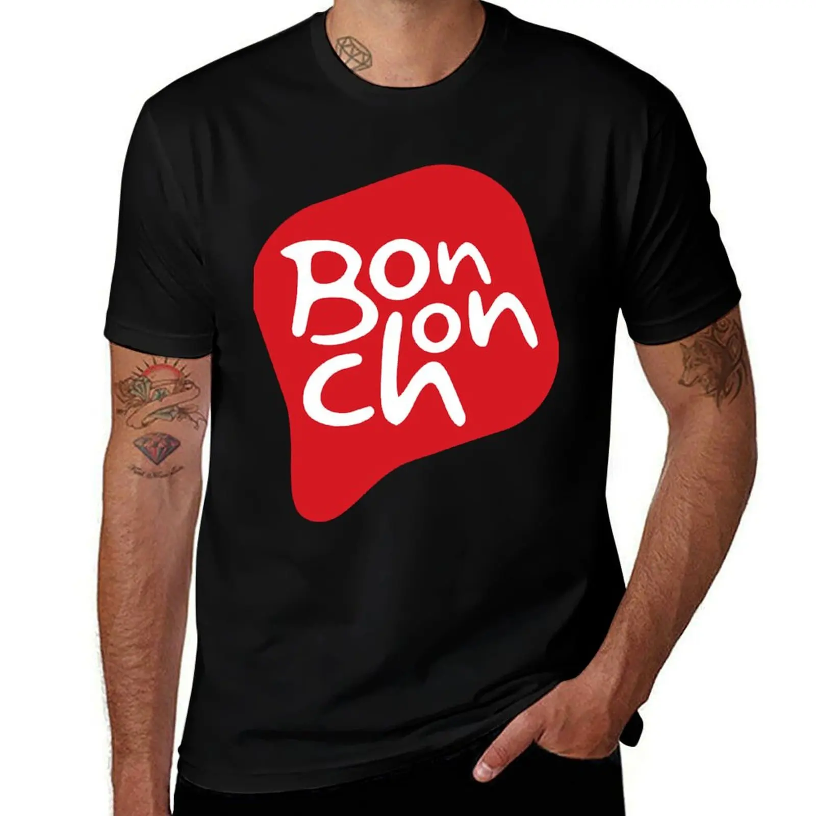Футболка Bonchon Chicken с летним принтом и короткими рукавами