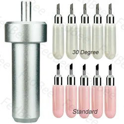 5pcs Standard Blade + 5pcs 30° Vinyl Blade + 1pcs Tool Housing for Cricut Joy Xtra