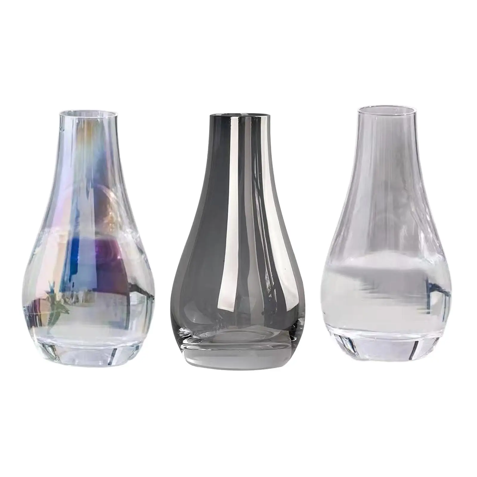 Bud Bottles Fashion Creative Flowerpot Planter Pot Modern Glass Vase for Bookshelf Cabinet Cafe Birthday Gift Drawing Room