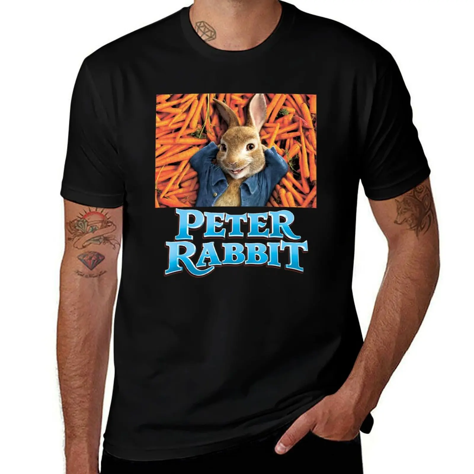 

Peter Rabbit - T shirt film 2018 movie T-Shirt graphic shirts anime t shirts designer shirts plus size clothes men