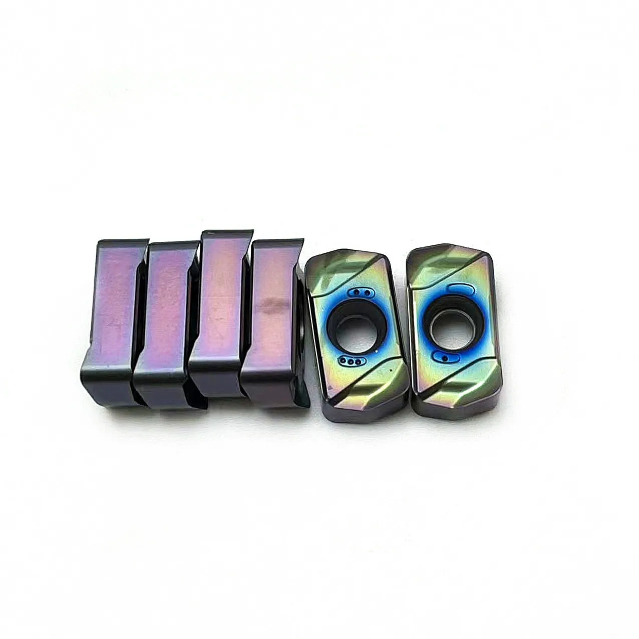 เครื่องกลึงนาโนบลู LNMU0303ZER แทรกคาร์ไบด์ MJ KT7030เครื่องกลึงแผ่นด้านในเครื่องกัด CNC สำหรับกระบวนการกัด