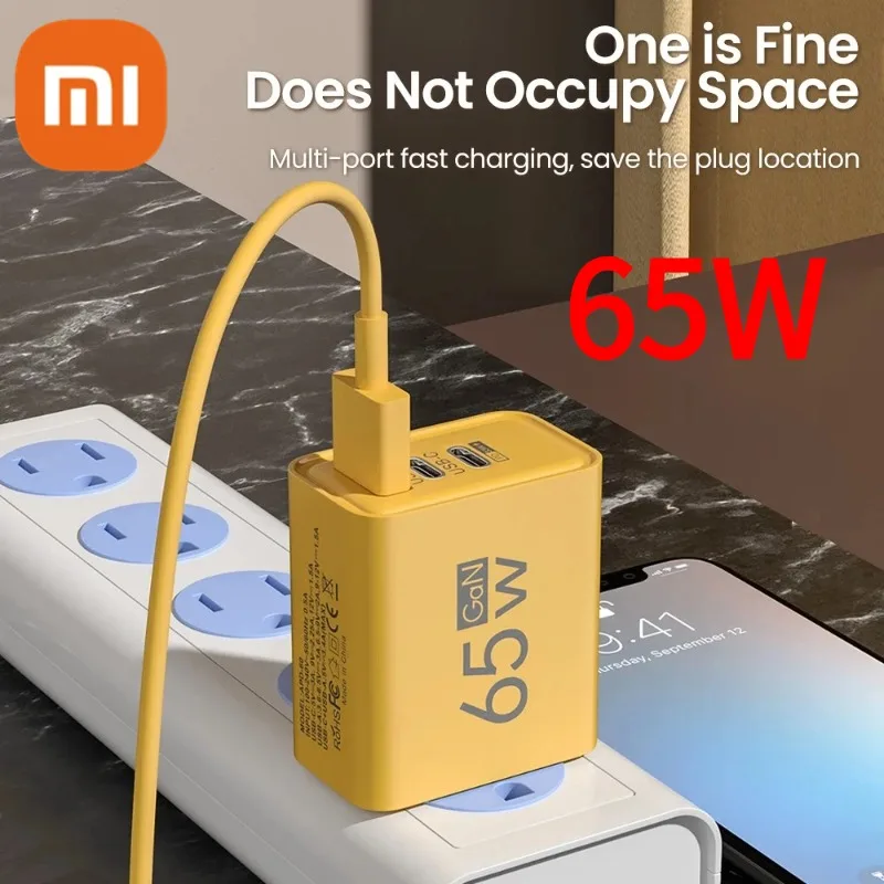 Original Xiaomi Charger 65W Turbo Charging EU Power Supply Fast Charge Usb Type C Cable For Redmi Note 11 12 13 Pro Mi 13 Lite