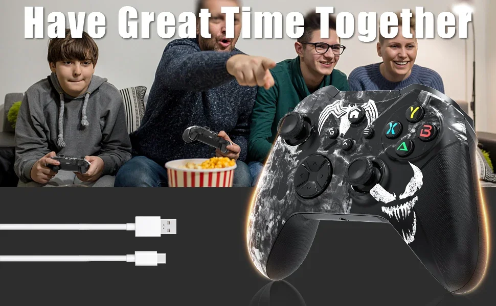 وحدة تحكم لاسلكية WiFi Gemapad متوافقة مع Xbox One، Xbox Series X/S Pc Wifi Gaming Gamepad مع عصا تحكم بمستشعر جيروسكوبي 6 محاور #4