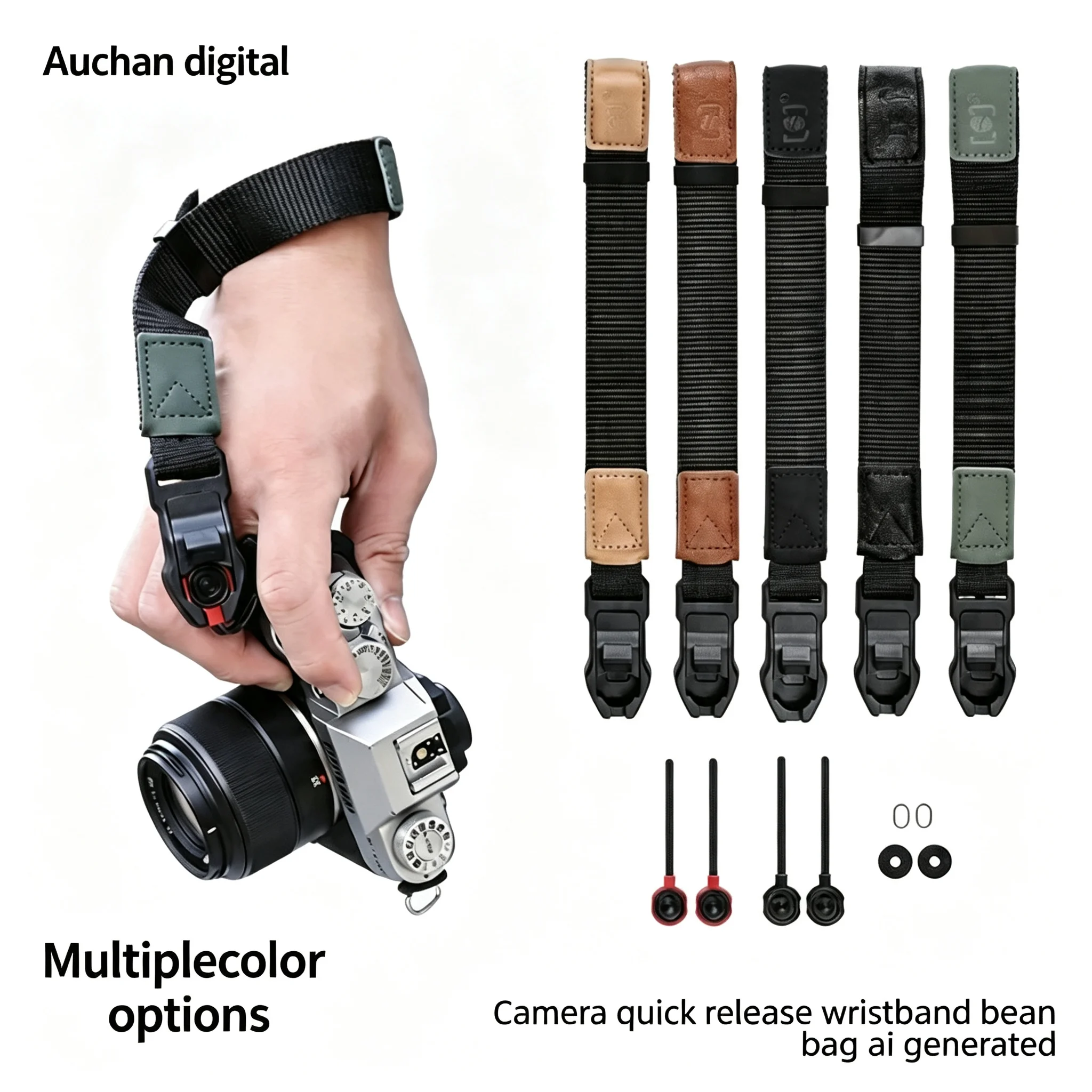 Camera Wrist Strap Quick Release for Fuji XS20 XT5 X100V Canon R50 Nikon ZFC Sony A7R4 ZVE10 PD Compatible Hand Rope