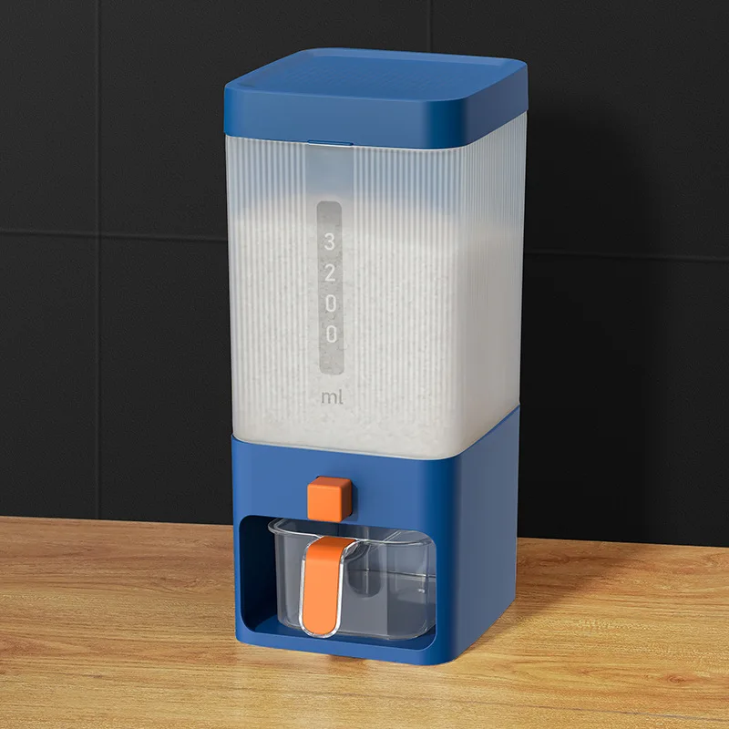 

Ведро Fen Ge Mi, бытовая классификация для хранения под давлением, пятизерновая банка для хлопьев, мерная многофункциональная коробка для хранения риса