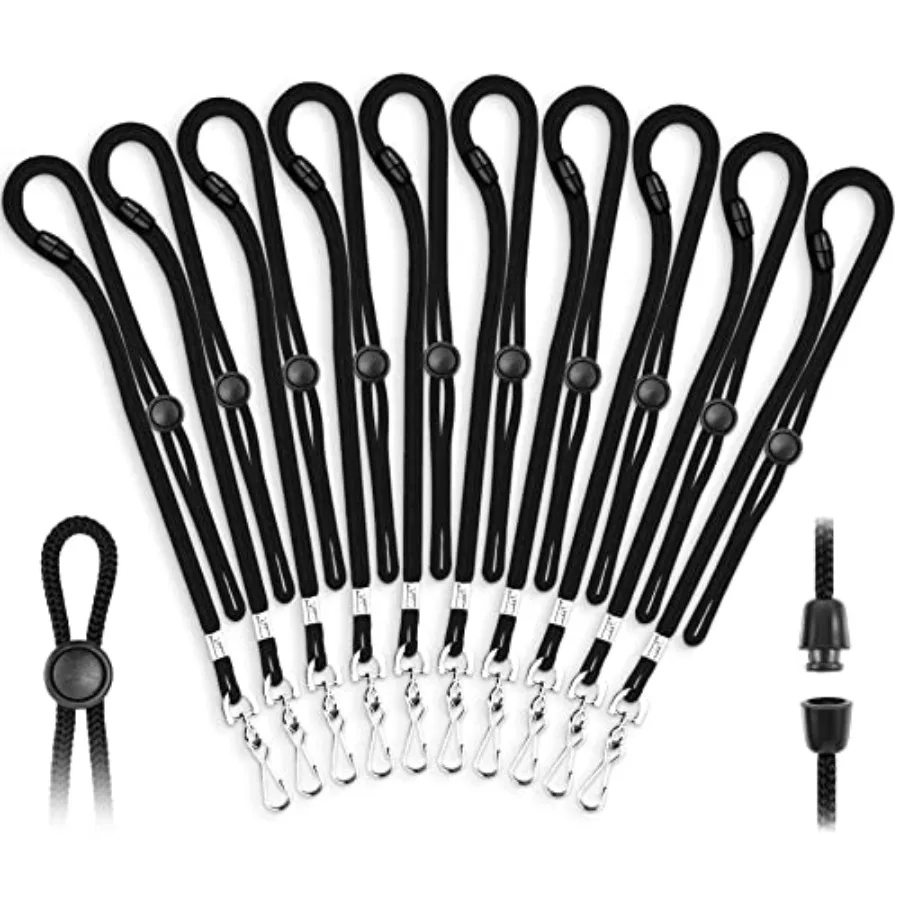 

Регулируемые страховочные шнурки-фиксаторы для бейджей, идентификационных карт и именных бирок (США) - 36 дюймов, оптовая упаковка из 2 штук