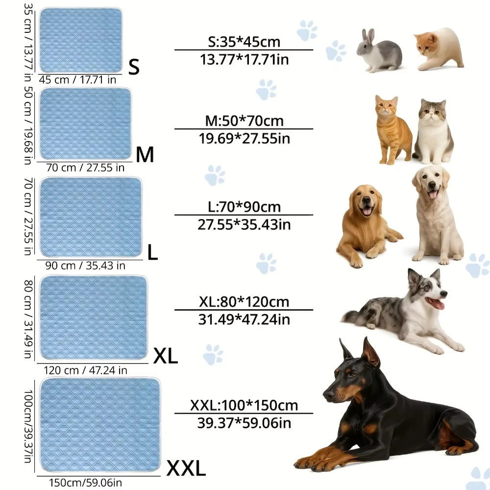 1PC A Pet Cooling Pad Ceiling Washable And Anti Slip Bottom Large Dog Cooling Bed And Cat Ice Pad Cooling Pad For Pets Machine