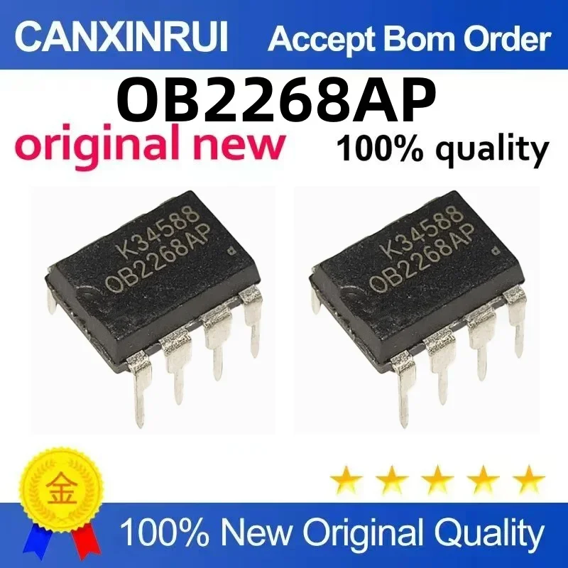 (5-100 pieces) OB2268AP OB2268 OB2268AP DIP8 power management chip plug-in type brand new