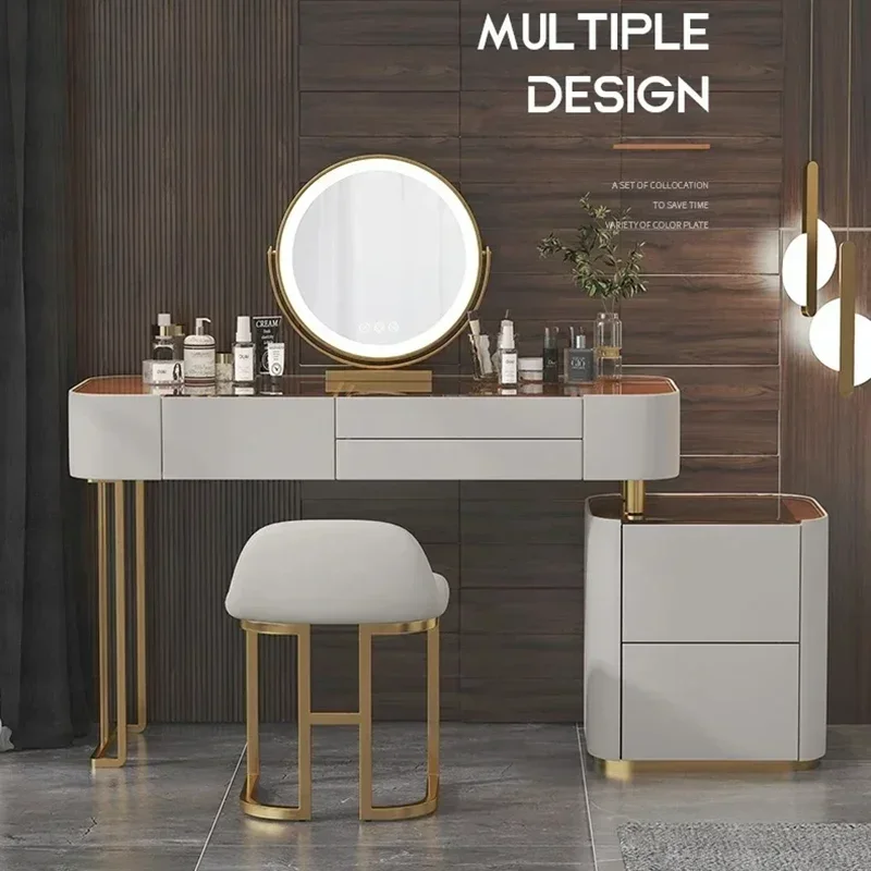 

Aesthetic Villa Dressing Table Bedroom Stores Nail Modern Necklace Vintage Plant Vanity Table Trendy Toaletka Salon Furniture