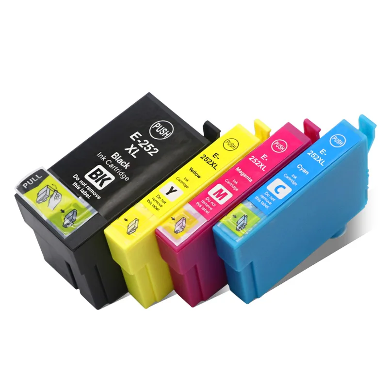 T252XL 252XL 252 XL E-252XL Ink Cartridge Compatible for Epson WorkForce WF-3620 3640 7110 7210 7610 7620 7710 7720 Printer