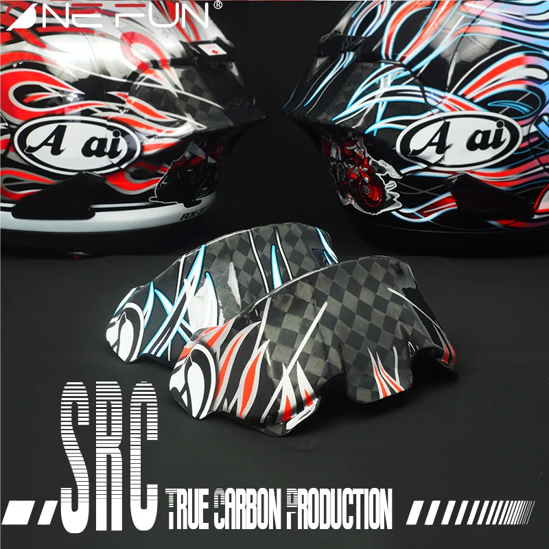 Spoiler de Fibra de Carbono Real para ar rx ai SRC RX7X/V-GP Crane Red/Fire Blue Haga GP Asa Traseira Pintada Defletor Ducktail