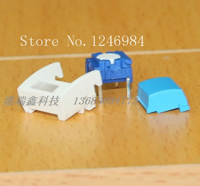 [SA]Denmark MEC white light box blue button switch reset switch micro switch 3ATL6 + 1B00 + 2B06--50pcs/lot