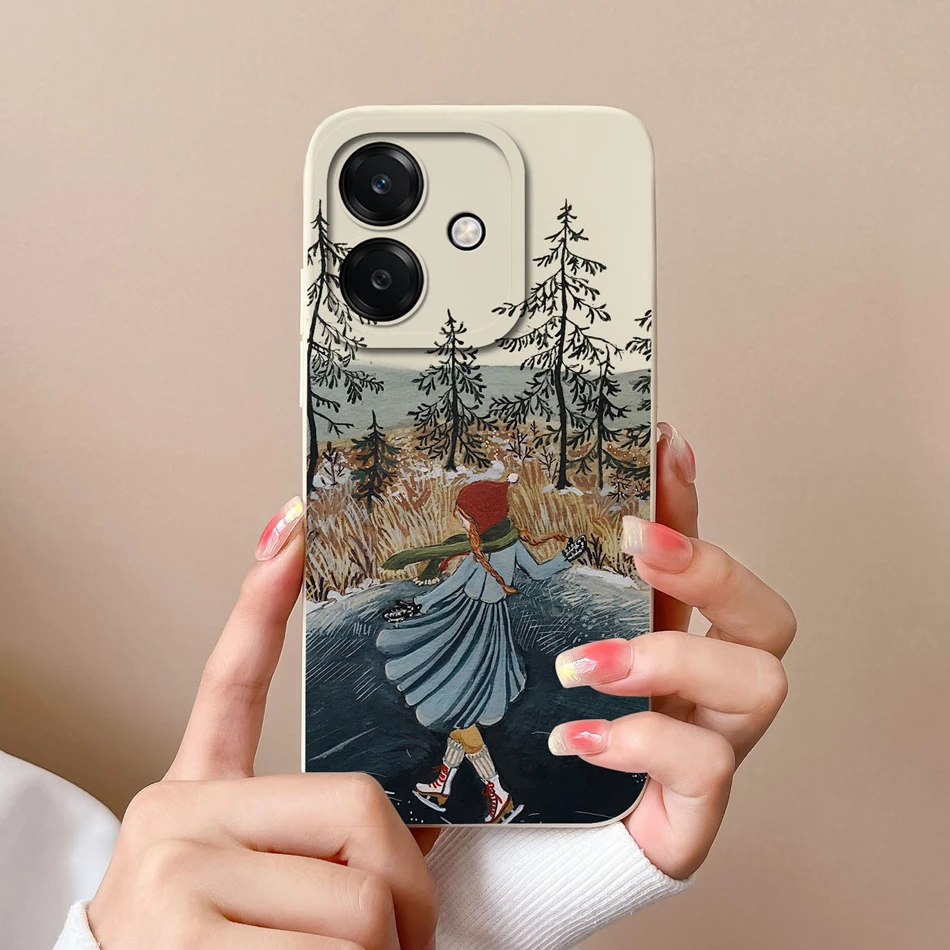 For Oppo A40 A40m A60 Phone Case Cool Bear Anti Drop Full Protection Cases For Oppo A 60 4G 5G Soft Liquid Silicone Back Cover