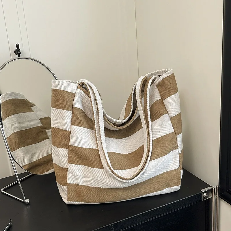 

Корейская сумка-шоппер на плечо для женщин, 2025, парусиновая роскошная женская сумка-тоут, большие модные брендовые дизайнерские студенческие женские сумки Kpop