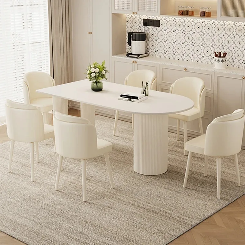 

Waterproof Reading Dining Tables Design Party White Kitchen Dining Tables Salon Luxury Modern Tavoli Da Pranzo Furniture Home