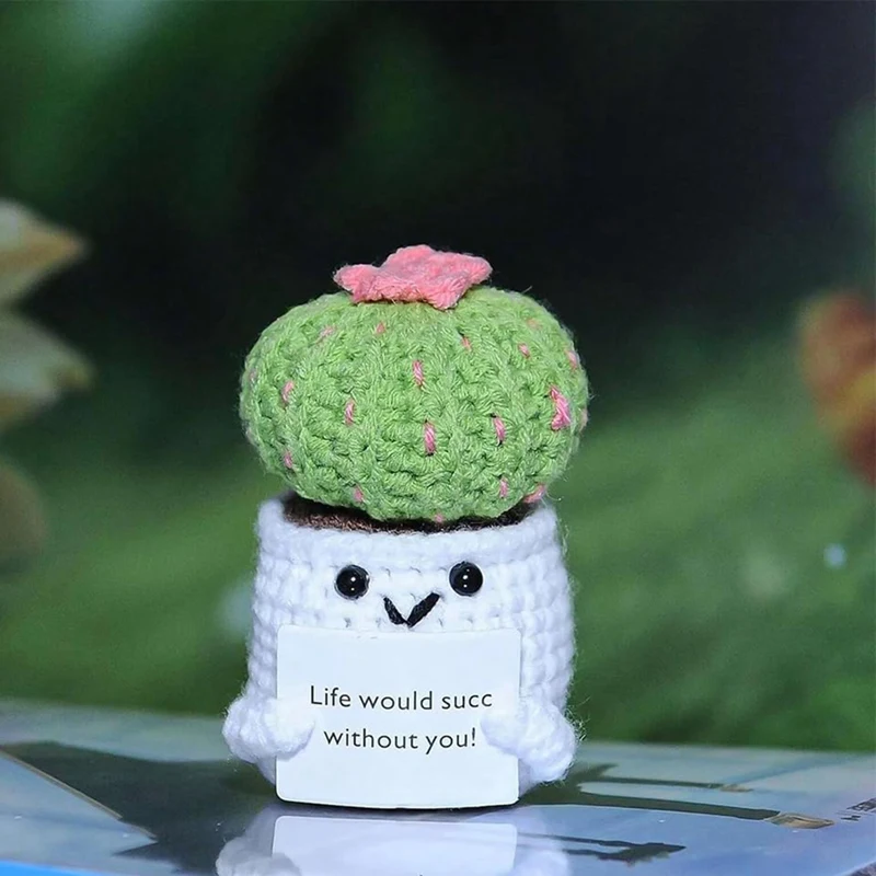 Handmade crochê vegetais e frutas boneca pingentes, Positive Energy Pack, Ornamentos