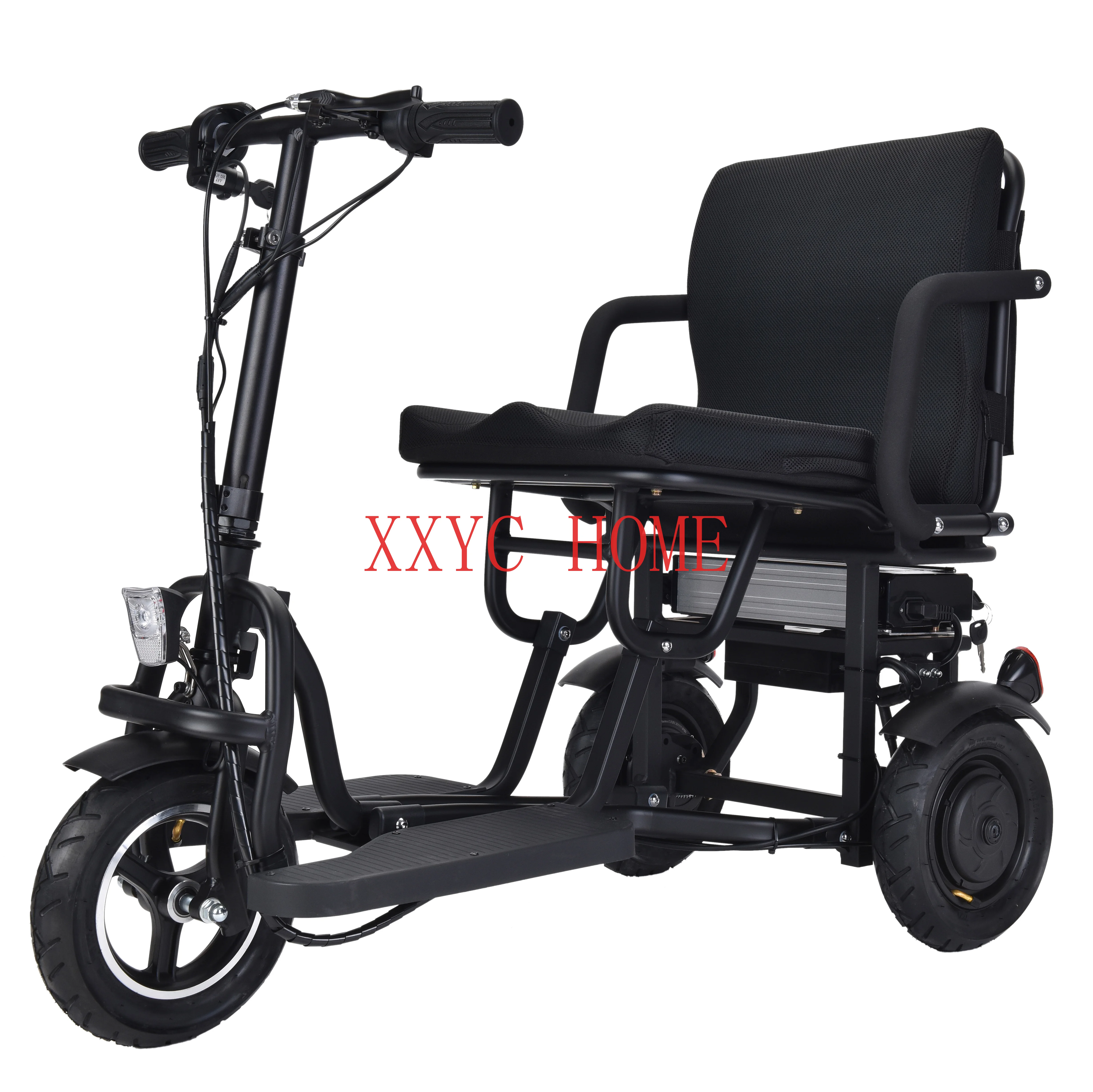 New Travel 3 Wheels Elderly Electric Scooter Disabled Handicapped Folding Mobility Scooter For Seniors