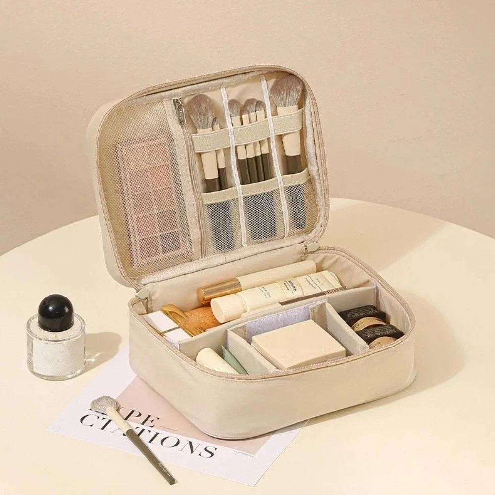 

Korean Thickened Travel Makeup Bag Double-Layer Multifunctional Toiletry Bag Large Capacity Oxford Cloth Storage Bag