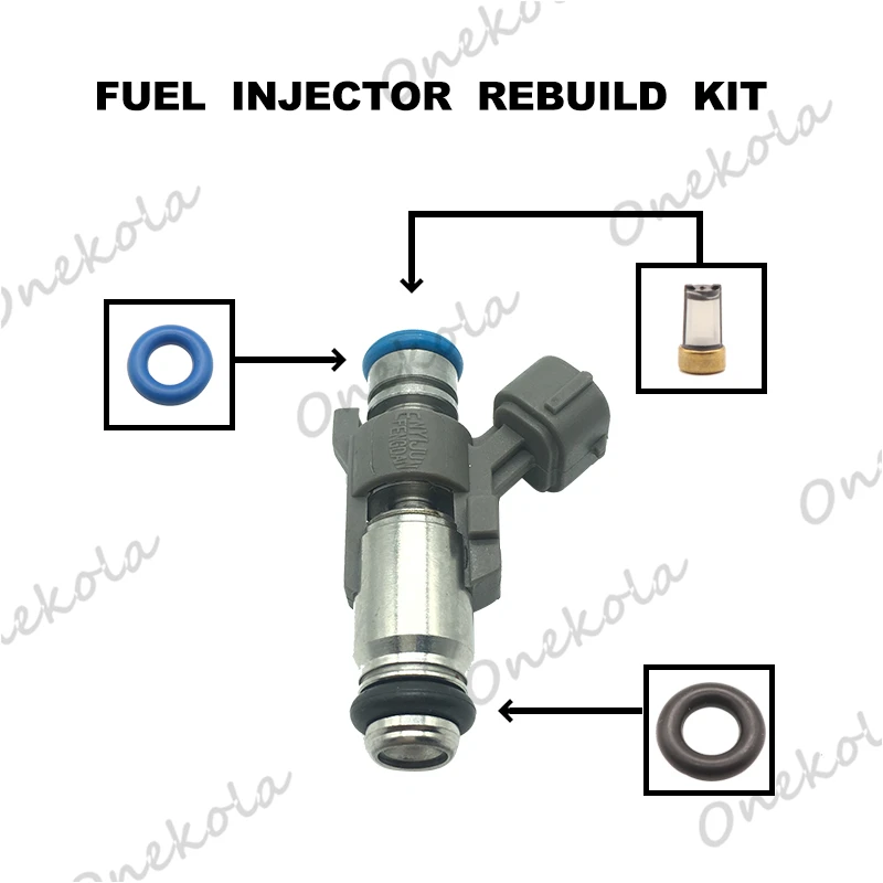 Filters Orings Seals Grommets Fuel injector service kit filter for CITROEN C3 C4 1.4 16v Petrol 1984F4 IPM018 IPM012 IPM-018