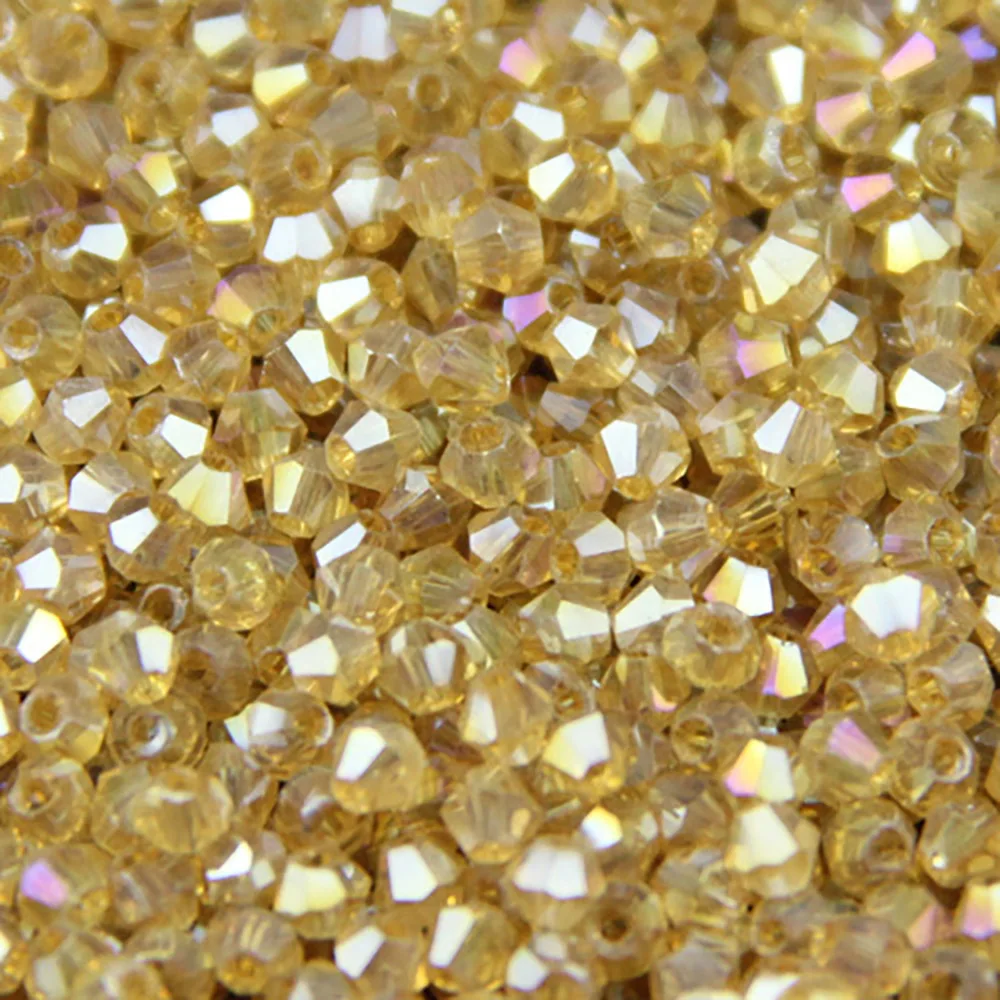 JHNBY-Perles cristal AAA bicone, 3mm, 200 pièces, couleur AB, pour bracelet, bijoux de direction, accessoires de bricolage