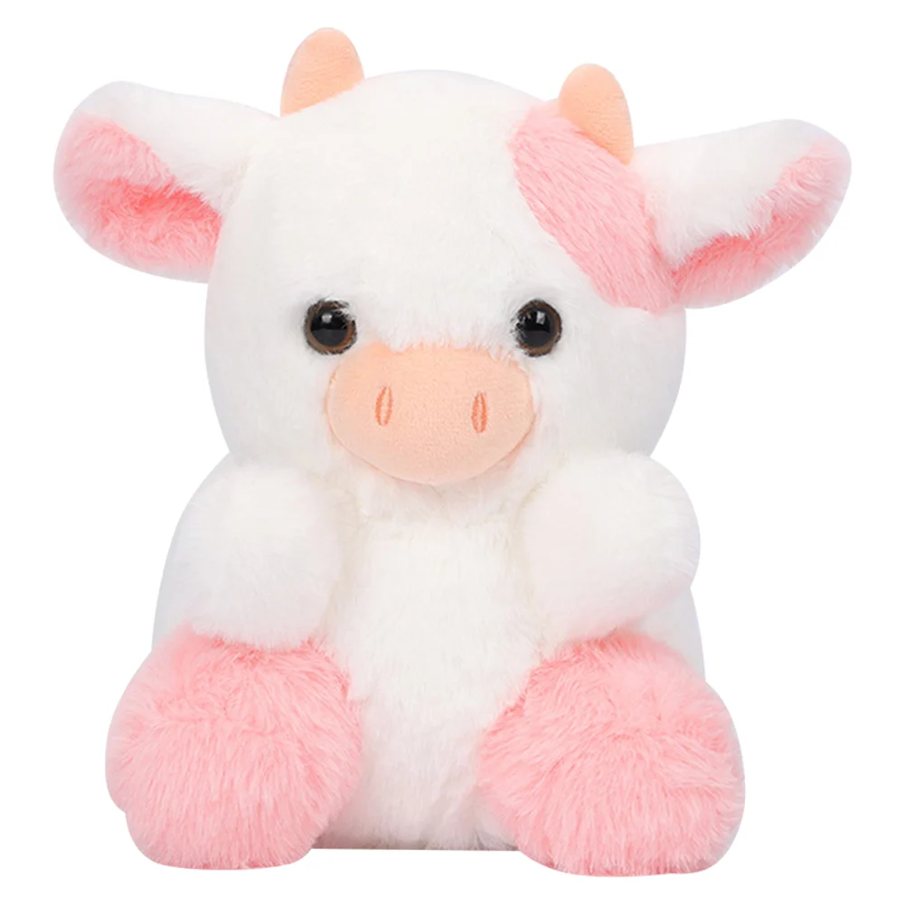 Belle Strawberry Cow Cosplay  Soft Plushies Cartoon Puppet Cartoon Animal Soft Stuffed Mascot Kid Birthday Xmas Gift Kid Collect